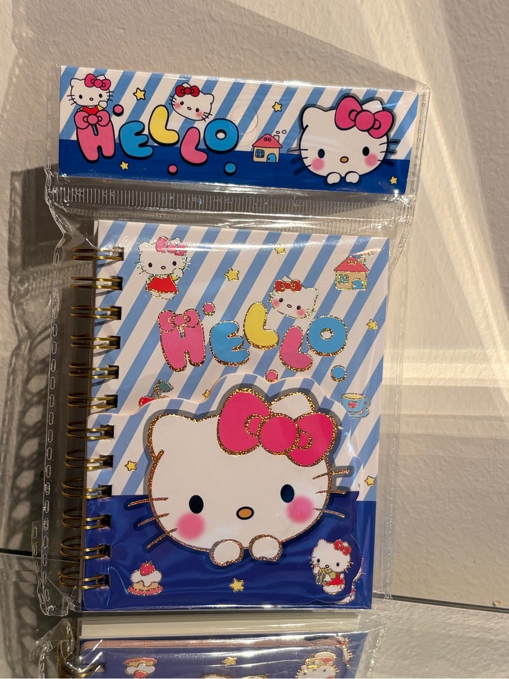 Hello kitty blue small spiral notebook
